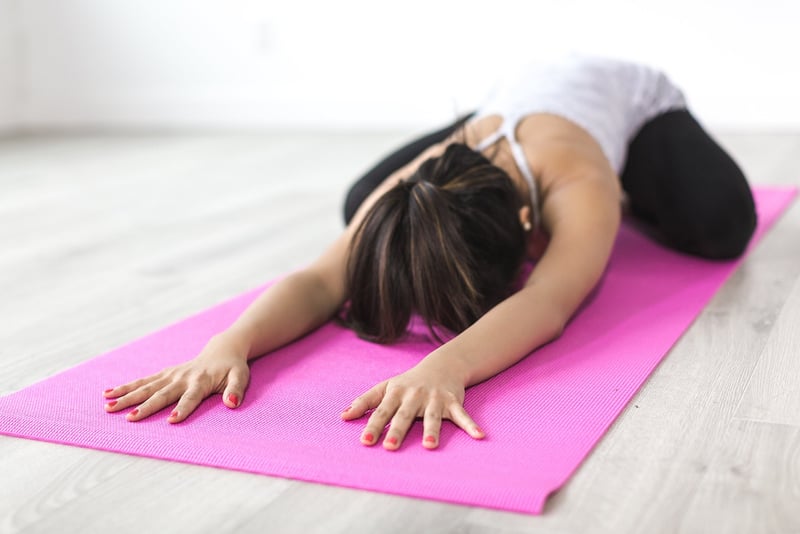 Yoga stretching image